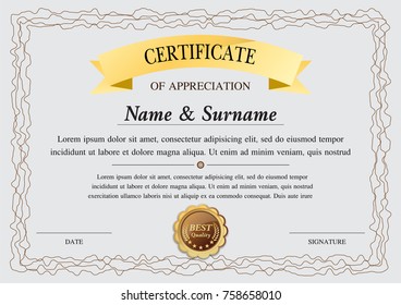 certificate template, warranty 
