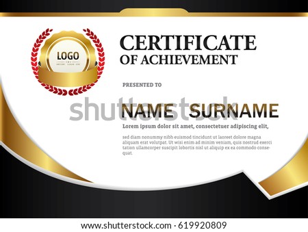 Certificate template,A4 size diploma, vector illustration