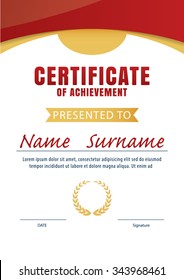 certificate template,diploma layout,A4 size ,vector