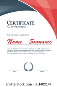 certificate template,diploma layout,A4 size ,vector