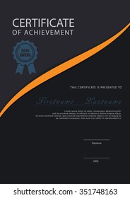 certificate template,diploma layout,A4 size ,vector