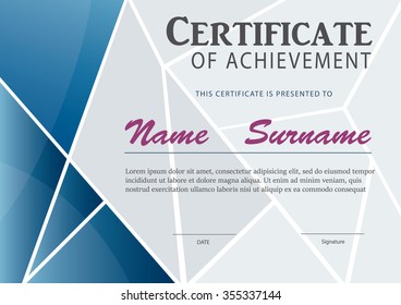 certificate template,diploma layout,A4 size ,vector