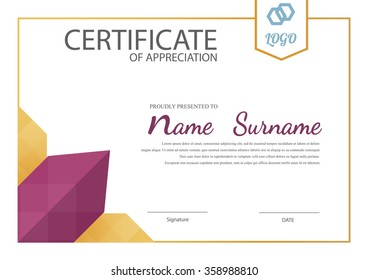 certificate template,diploma layout,A4 size ,vector