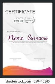 certificate template,diploma layout,A4 size ,vector