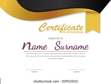 certificate template,diploma layout,A4 size ,vector