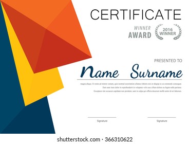 certificate template,diploma layout,A4 size ,vector