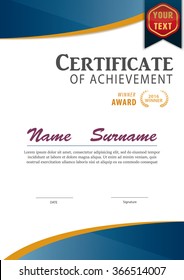 certificate template,diploma layout,A4 size ,vector