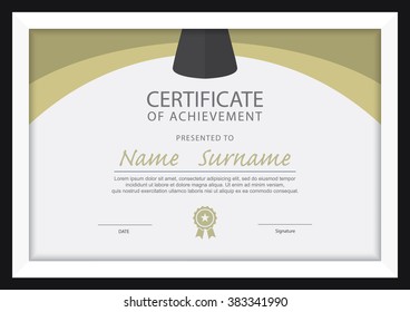 certificate template,diploma layout,A4 size ,vector