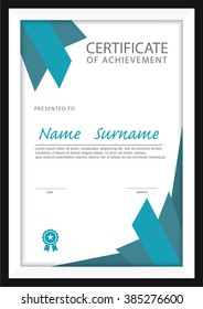 certificate template,diploma layout,A4 size ,vector