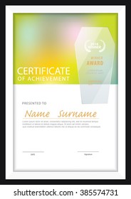certificate template,diploma layout,A4 size ,vector