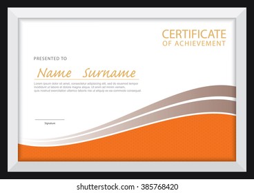 plantilla de certificado,Diseño de diploma,Tamaño A4 ,vector