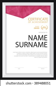 certificate template,diploma layout,A4 size ,vector