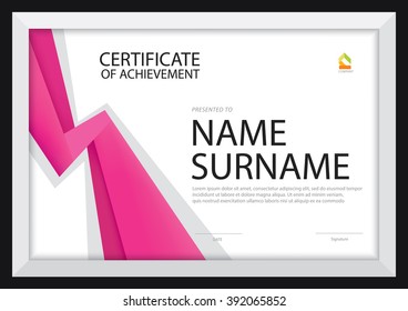 certificate template,diploma layout,A4 size ,vector