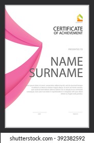 certificate template,diploma layout,A4 size ,vector