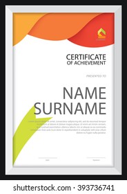 certificate template,diploma layout,A4 size ,vector