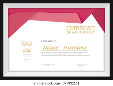certificate template,diploma layout,A4 size ,vector
