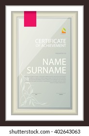 certificate template,diploma layout,A4 size ,vector