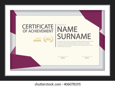 certificate template,diploma layout,A4 size ,vector