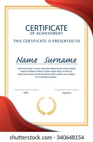 certificate template,diploma,A4 size ,vector