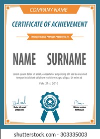 certificate template,diploma,Letter size ,layered vector