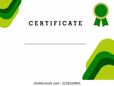 Certificate templates. Simple design diploma or gift certificate. Vector illustration. For appreciation, business and educational needs