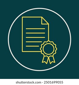 Certificate trendy icon ready abstract beautiful vector illustration colorful artwork design.eps