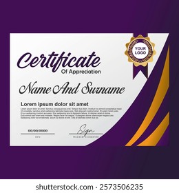Certificate Vector Art, Icons, and Graphics Design Illustrations Colorful