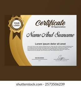 Certificate Vector Art, Icons, and Graphics Design Illustrations Colorful