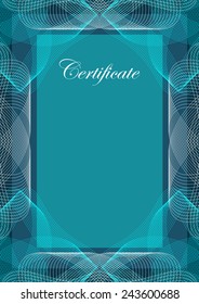Certificate, vector background, template design