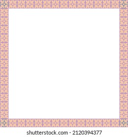 Certificate vector border design light pink