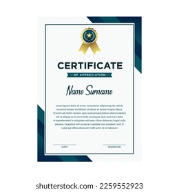 Certificate vector design templates isolated on white background