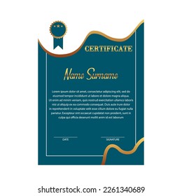Certificate vector design templates isolated on white background