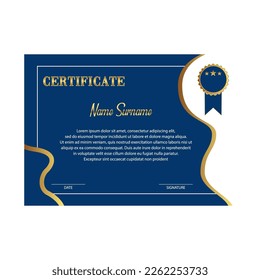 Plantillas de diseño de vectores de certificados aisladas en fondo blanco