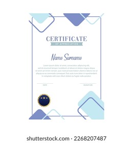 Certificate vector design templates isolated on white background