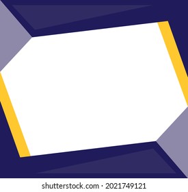 Diseño de vectores de certificado amarillo y azul