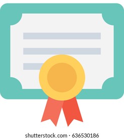 Certificate Vector Icon