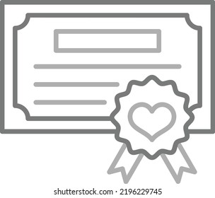 Certificate vector icon. Can be used for printing, mobile and web applications.