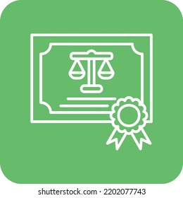 Certificate vector icon. Can be used for printing, mobile and web applications.