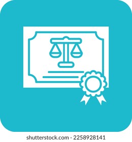 Certificate vector icon. Can be used for printing, mobile and web applications.