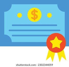 Certificate vector icon. Can be used for printing, mobile and web applications.