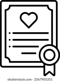 Certificate vector icon. Can be used for printing, mobile and web applications.