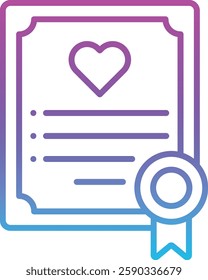 Certificate vector icon. Can be used for printing, mobile and web applications.