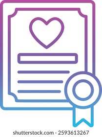 Certificate vector icon. Can be used for printing, mobile and web applications.