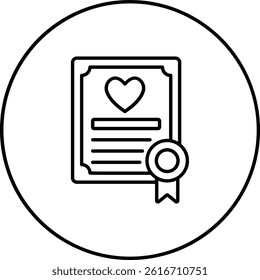 Certificate vector icon. Can be used for printing, mobile and web applications.