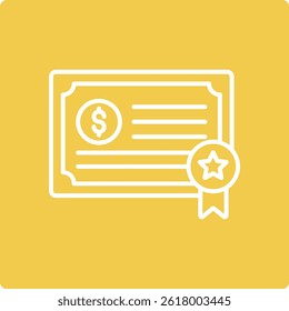 Certificate vector icon. Can be used for printing, mobile and web applications.
