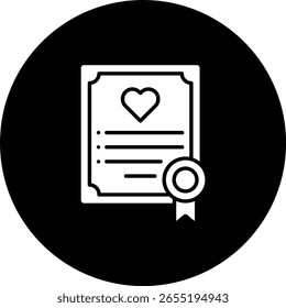 Vektorsymbol des Zertifikats. Kann für Druck-, Mobil- und Web-Anwendungen verwendet werden.