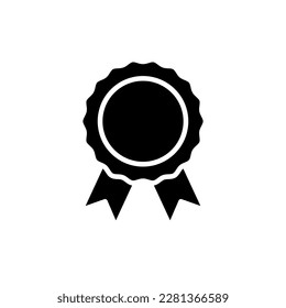 Certificate vector icon flat illustration on white background 