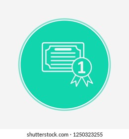 certificate vector icon sign symbol