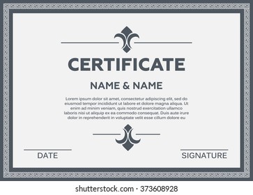 Certificate vector illustration