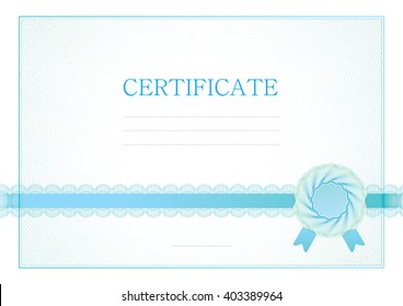 Certificate. Vector illustration